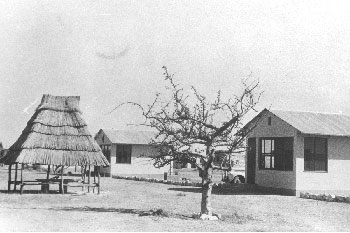 The first bungalows at Okaukuejo